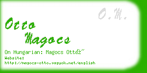 otto magocs business card